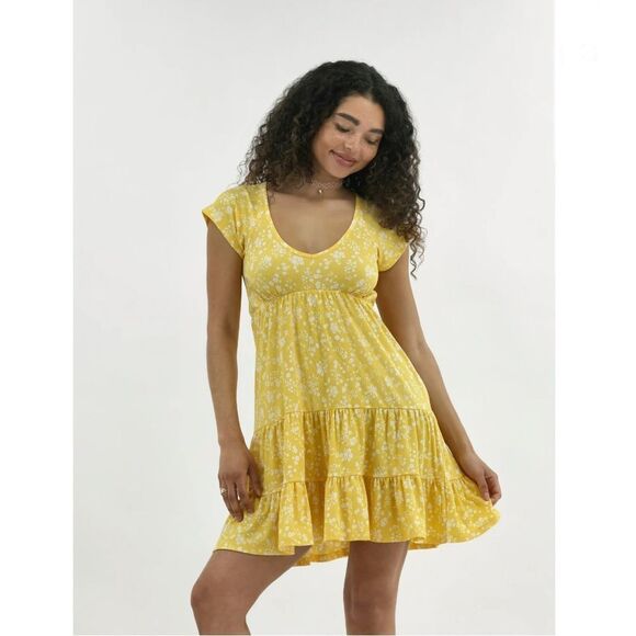 Women’s Babydoll Ribbed Mini Dress Size XL - Picture 6 of 9